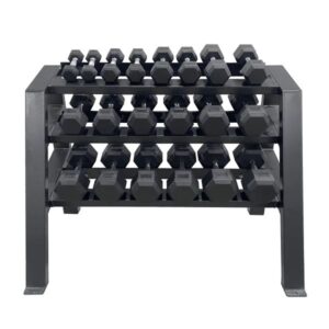 3-tier dumbbell rack for free weights – AitchFitness