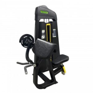 Preacher curl machine with adjustable seat and padded support – AitchFitness